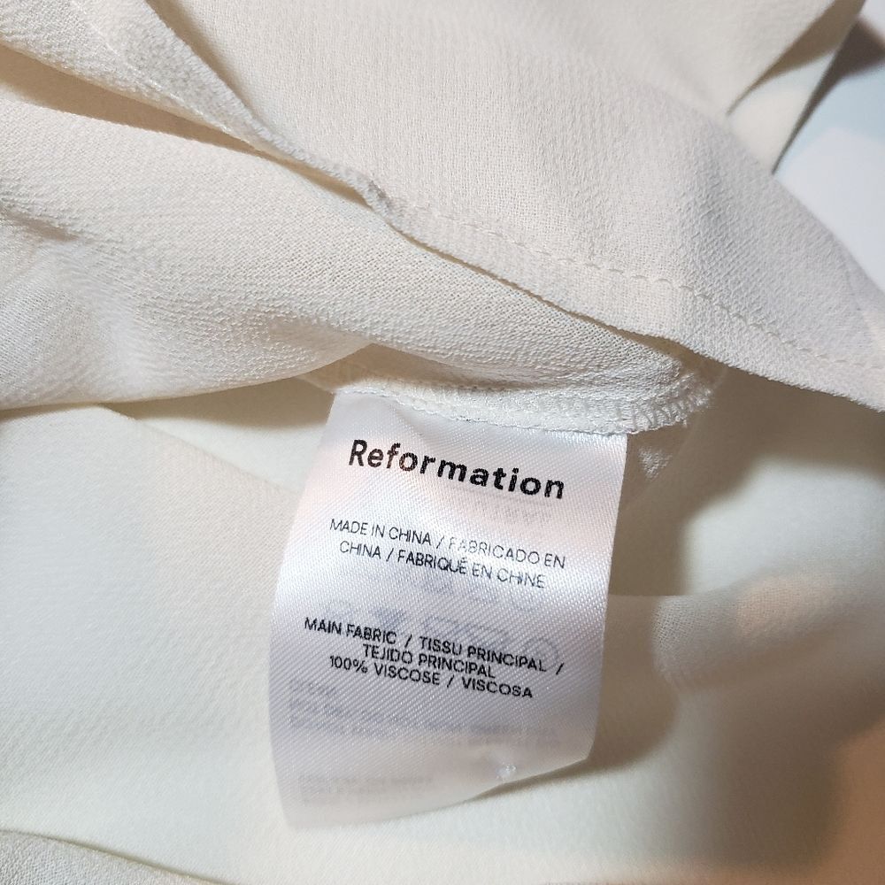 Reformation Freya Top Cream Size Large - Picture 12 of 16